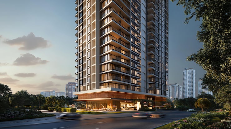 Swarnim Skyline project in Zundal–Adalaj offering 3 and 4 BHK apartments